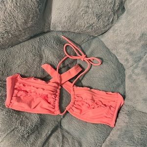 Pink bikini top